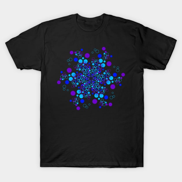 Where You Wanna Be - Abstract Kaleidoscope Snowflake T-Shirt by That5280Lady